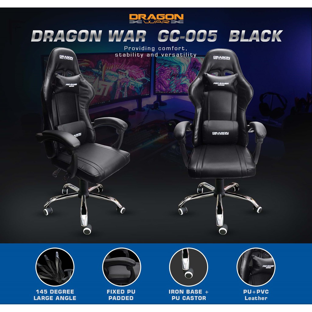 DRAGONWAR GC 005 GAMING CHAIR DRAGON WAR GC 005 GC005 DRAGONWAR GC 005 GAMING CHAIR DRAGON WAR GC 005 GC005