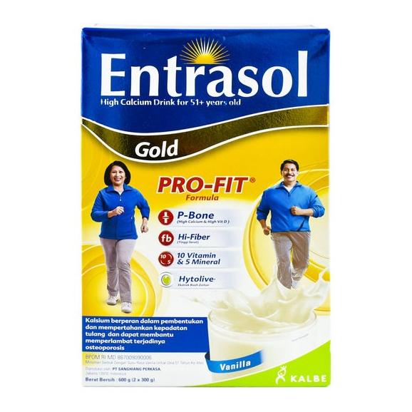 

[COD] ENTRASOL Gold Pro-Fit Vanilla 600gr for 51 Plus Years Old [COD]