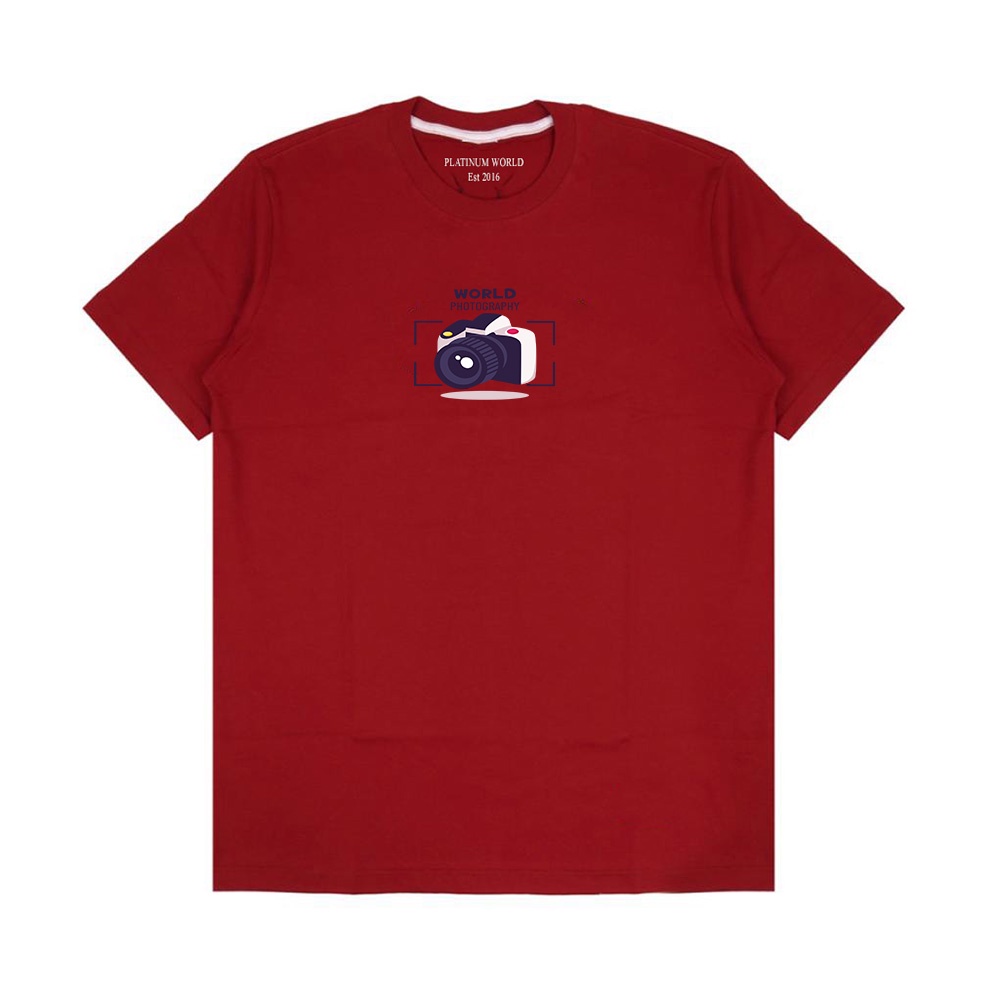 T-Shirt Kaos Photography Platinum World Simpel Authentic Quality