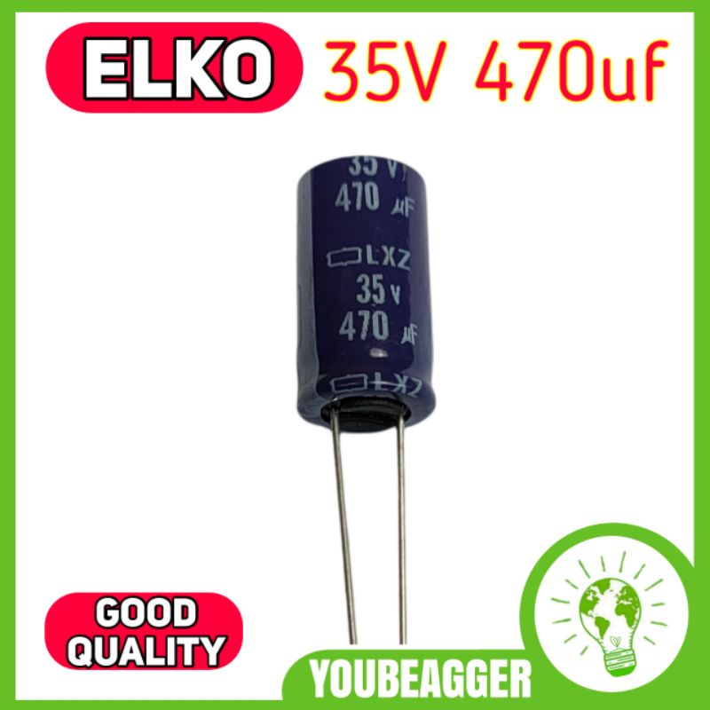 Elko 35v 470uf kapasitor