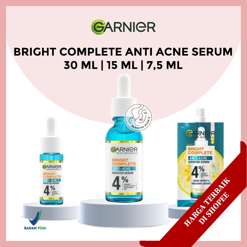 Garnier Bright Complete Anti Acne Serum - Skincare Wajah Jerawat | Serum Wajah