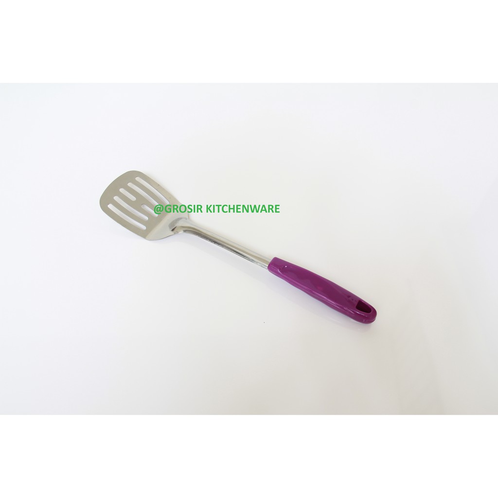 [EMD777] Spatula Stainless Steel / Sodet Kipas Gaggang / Penggoreng Ungu Murah