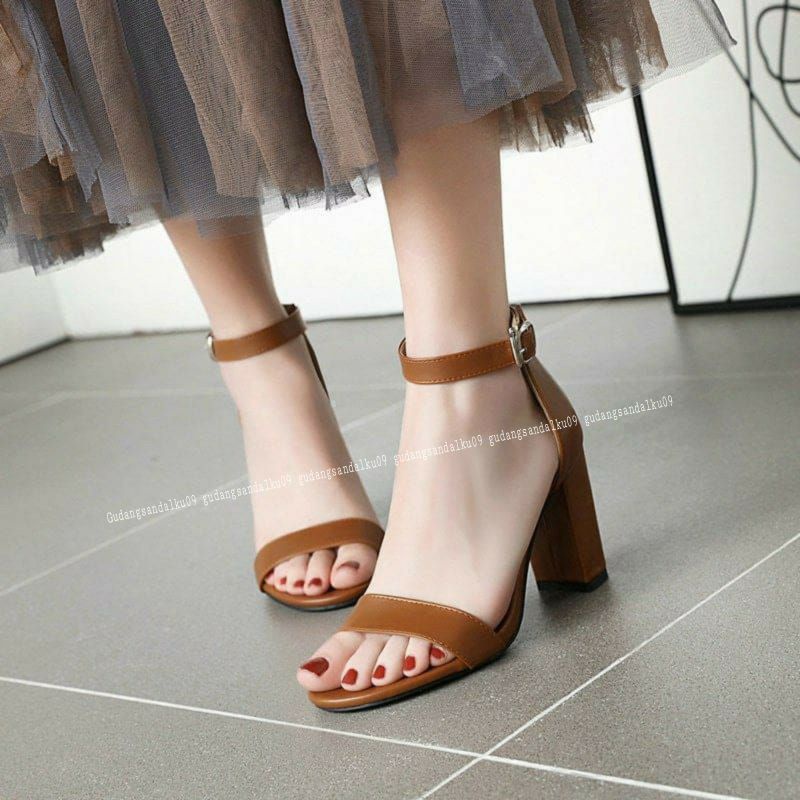 PROMO 12.12 BIGSALE Heels wanita casual - sandal wanita dewasa - sandal wanita hak tahu - heels kerja PD274