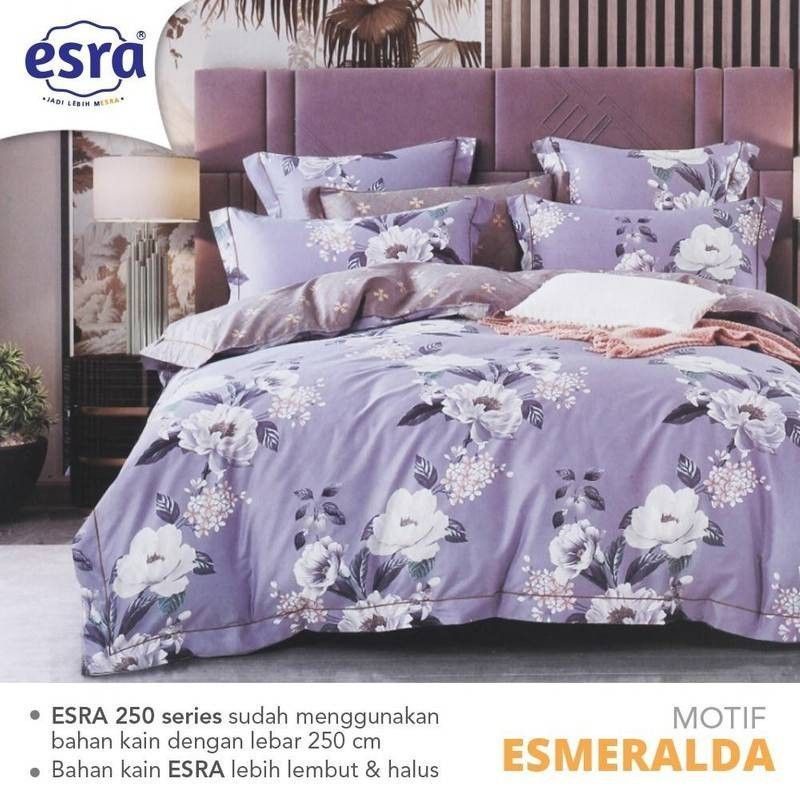 Bahan sprei meteran katun esra motif ESMERALDA