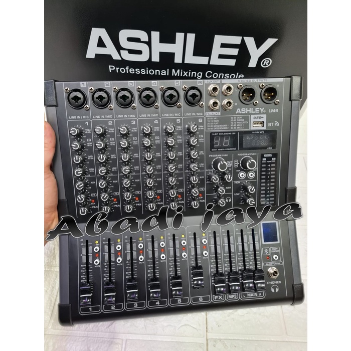 MIXER ASHLEY LM 6 ORIGINAL 6 CHANNEL ASHLEY LM6 FREE HARDCASE