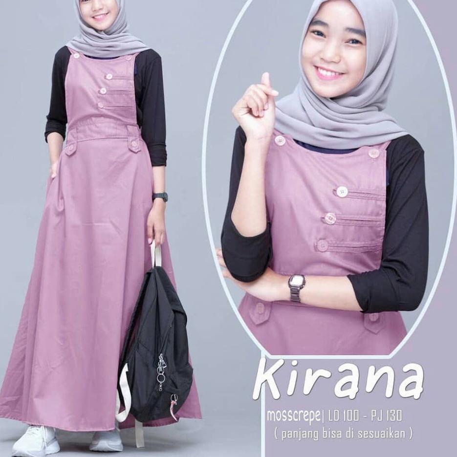 Keluaran Terbaru.. NEW PROMO GAMIS KIRANA // OVERALL KIRANA // PAKAIAN WANITA KEKINIAN // BAJU MUSLI