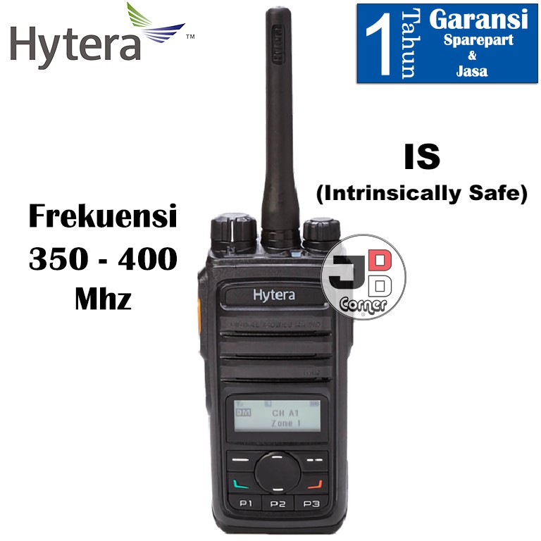 Hytera PD568 UL913 IS UHF 350 ORIGINAL Baru Garansi 1 Tahun Intrinsically Safe PD 568