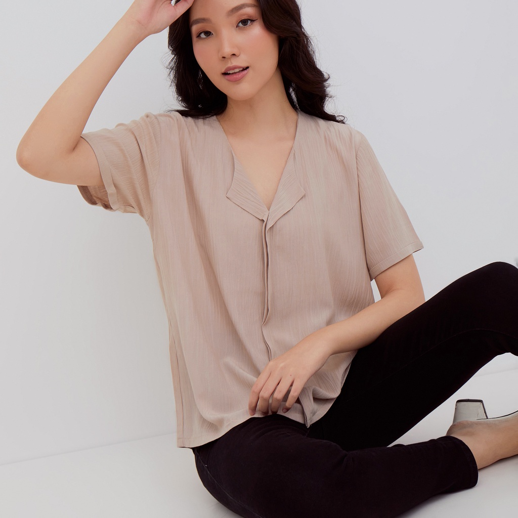 TERRAMO CRINKLE BLOUSE