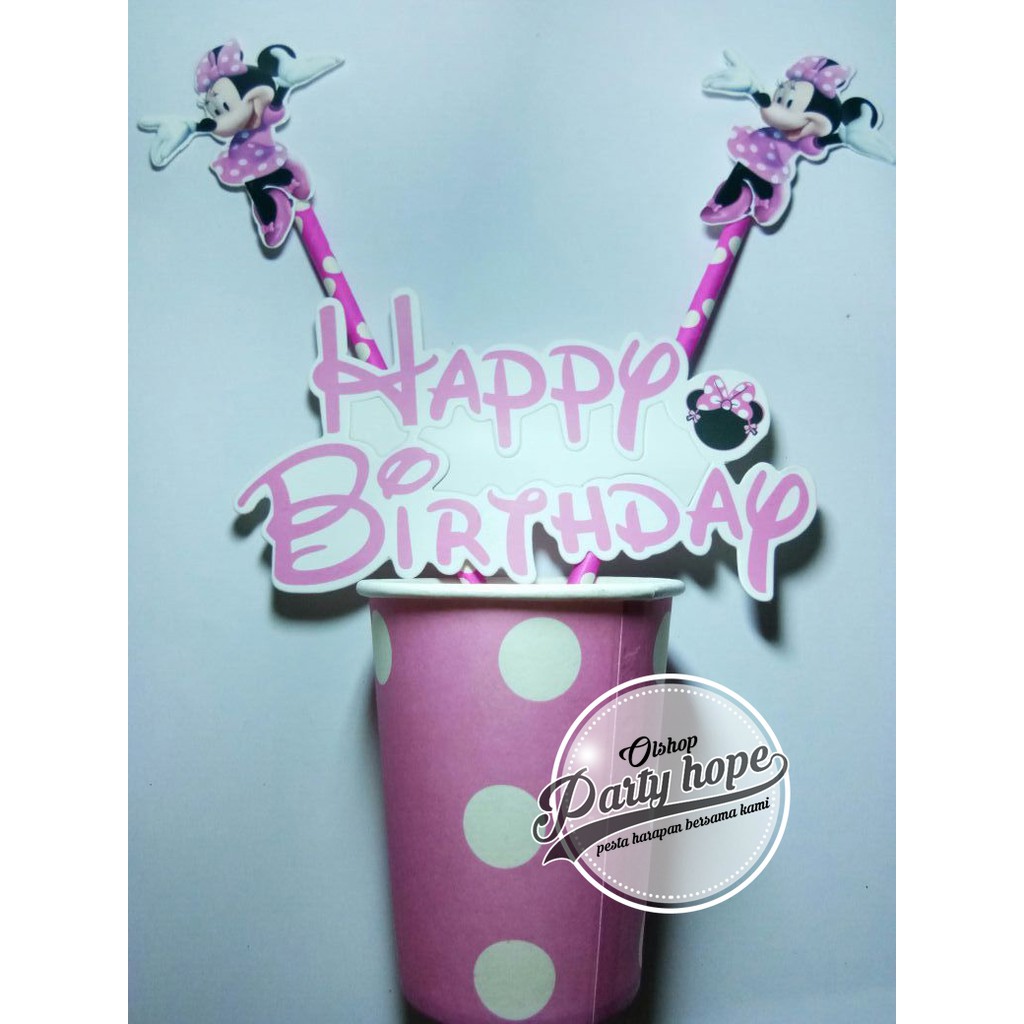 Topper Cake Minnie Mouse Hiasan Kue Ultah Minnie Mouse Topper Cake Minnie Mouse Hiasan Kue Ultah Minnie Mouse