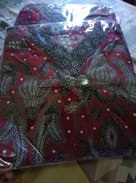 Batik Dolby Dolbi Dobby Doby Tenun Sutra Tulis Katun Atbm Baron Atasan Batik Wanita Sogan Srg308 Den