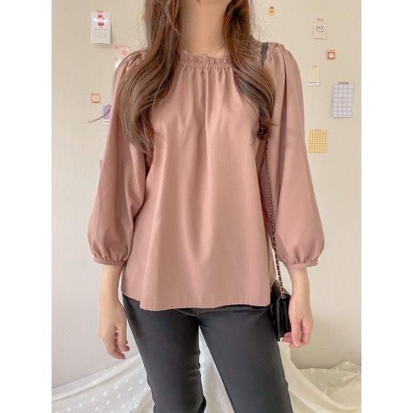 SAFERA BLOUSE PREMIUM AIRFLOW CRINCKLE DEODORA RAYON WANITA