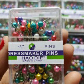 Jarum Pentul Pentol Besar Box Mika isi 80-100 pcs