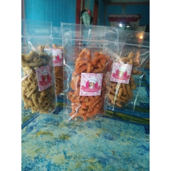 

kripik usus renyah, gurrih