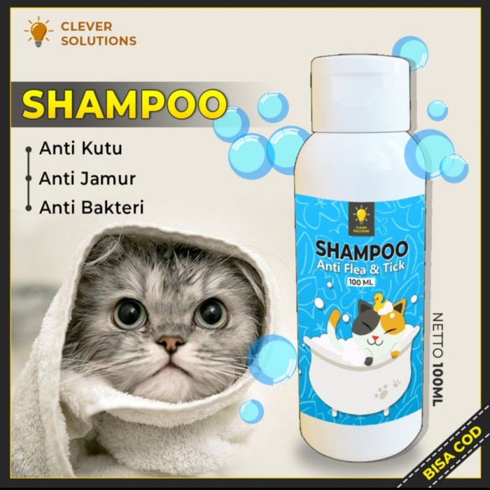 SHAMPO ANTI FLEA &amp; TICK - Shampo Kucing Anti Kutu dan Jamur 100 ML