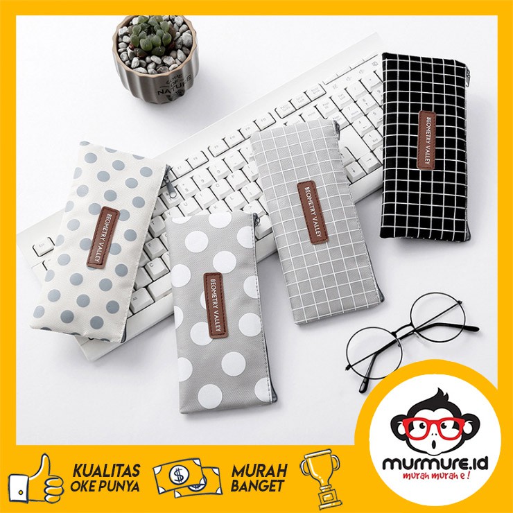 

MURMURE.ID | BEOMETRY VALLEY - PENCIL CASE BEOMETRY - TEMPAT ALAT TULIS KOTAK DOMPET PINSIL PC016