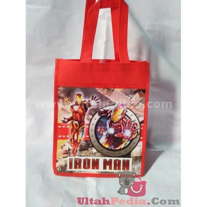

Souvenir Ultah | Tas Ulang Tahun Anak Goodiebag Kantong IRON MAN