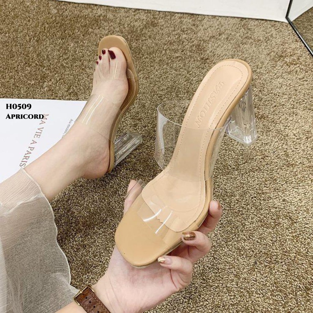 RESTOCK WYN HEELS LUXURY FASHION KOREA GOOD QUALITY NEW H0509