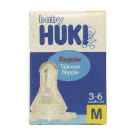 Baby Huki Dot Reg Silicone Nipple 1's