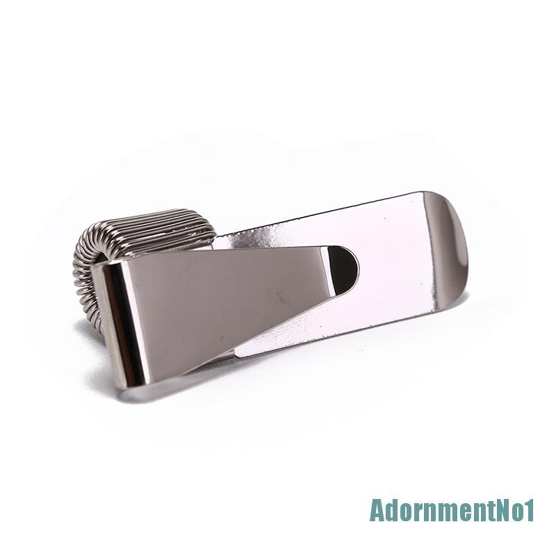 (AdornmentNo1) Holder Pulpen Bahan metal Warna silver Dengan Klip Saku Untuk Seragam Dokter / Perawat