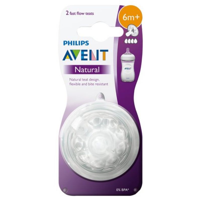 Philip Avent Nipple Dot Natural 1m+, 3m+, 6m+