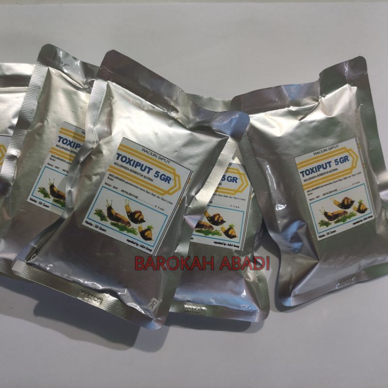 Toxiput moluskisida repack 50 gr pembasmi siput tanaman hama siput racun siput