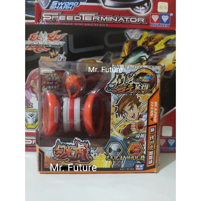 yoyo auldey blazing teens 6 blazing team flamming tiger lv 3 + bonus