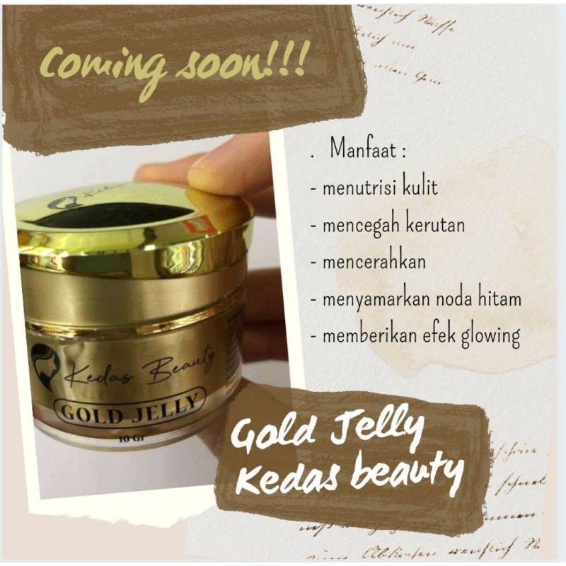 (CYBER) COD TERBARU  Sabun/Gold Jelly Kedas Beauty Original Pemutih Wajah Dan Badan