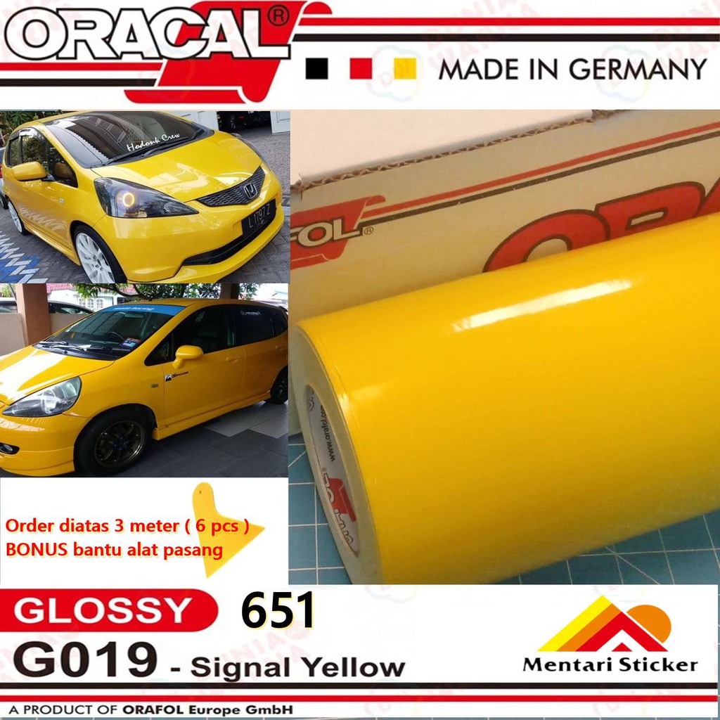 STIKER SKOTLET ORACAL 651 KUNING FULL BODY