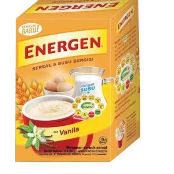 

ENERGEN VANILLA BOX 5'S @ 30 G