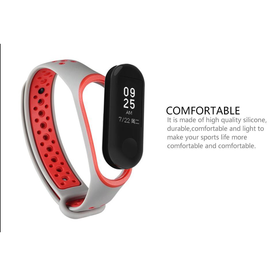 Sporty Strap Mi Band 4 / Mi Band 3 / M6 M5 M4 M3 Tali Jam Sport Xiaomi Mi Band OASE Sneakers-5
