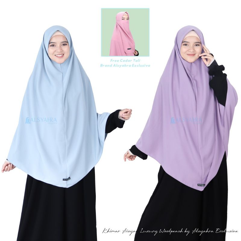 Set Khimar Instan Aisyah Luxury Wolfis Alsyahra Exclusive