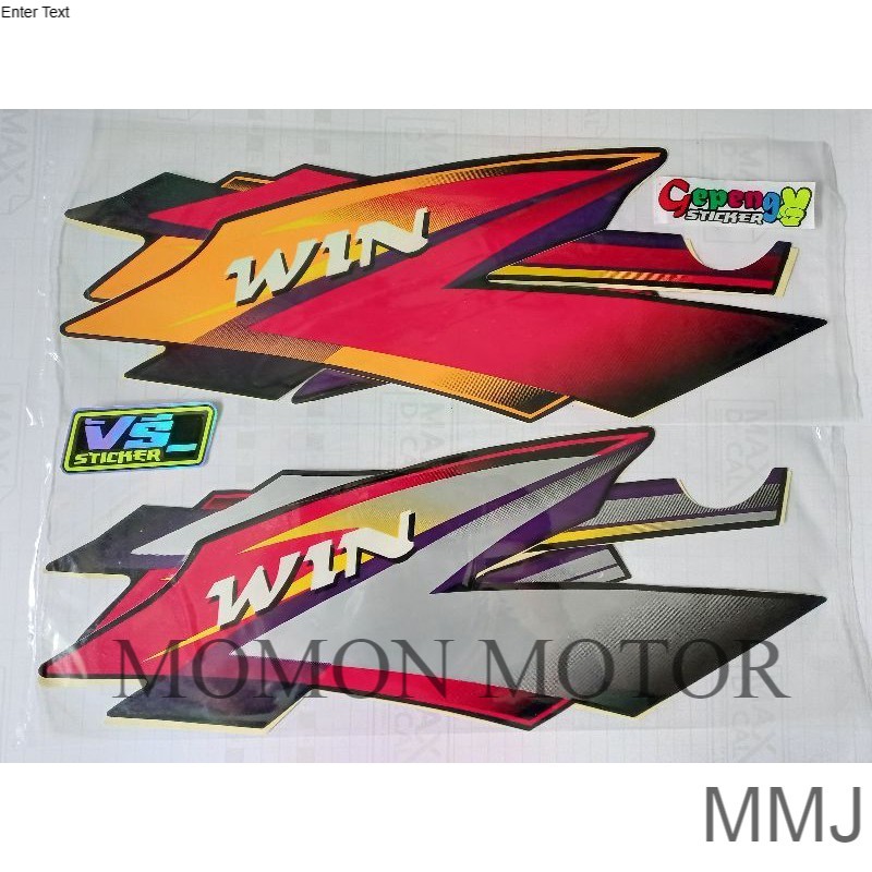 striping sticker  honda win 100 2005