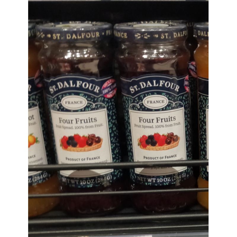 

St dalfour selai jam four fruits spread 284gr 100%from fruit