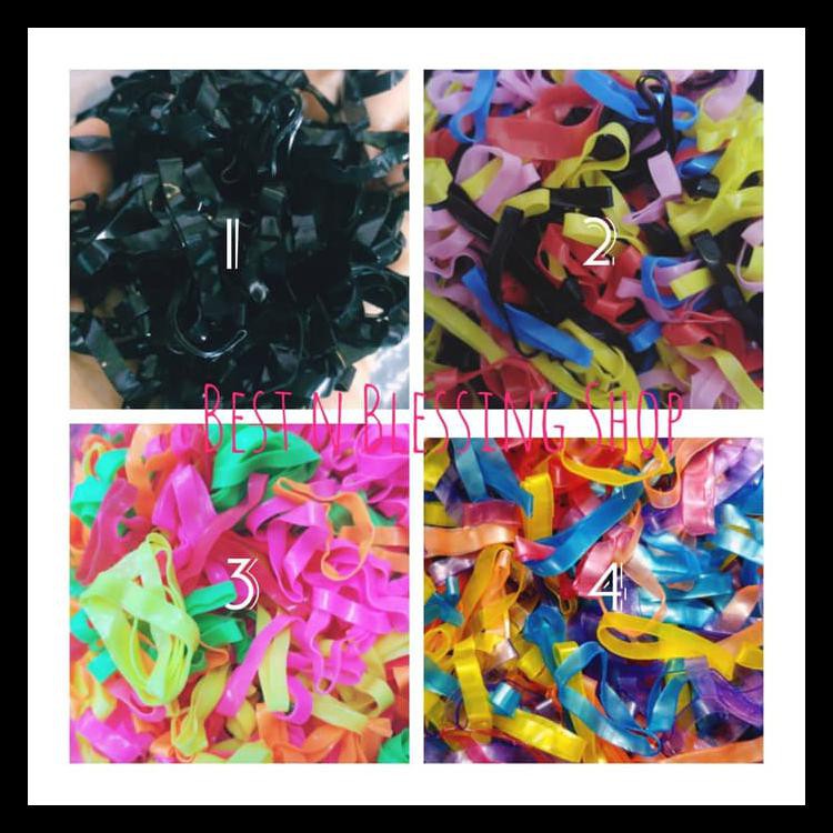 Karet Jepang Lebar Kiloan / Karet Rambut Jepang Lebar / Ikat Rambut