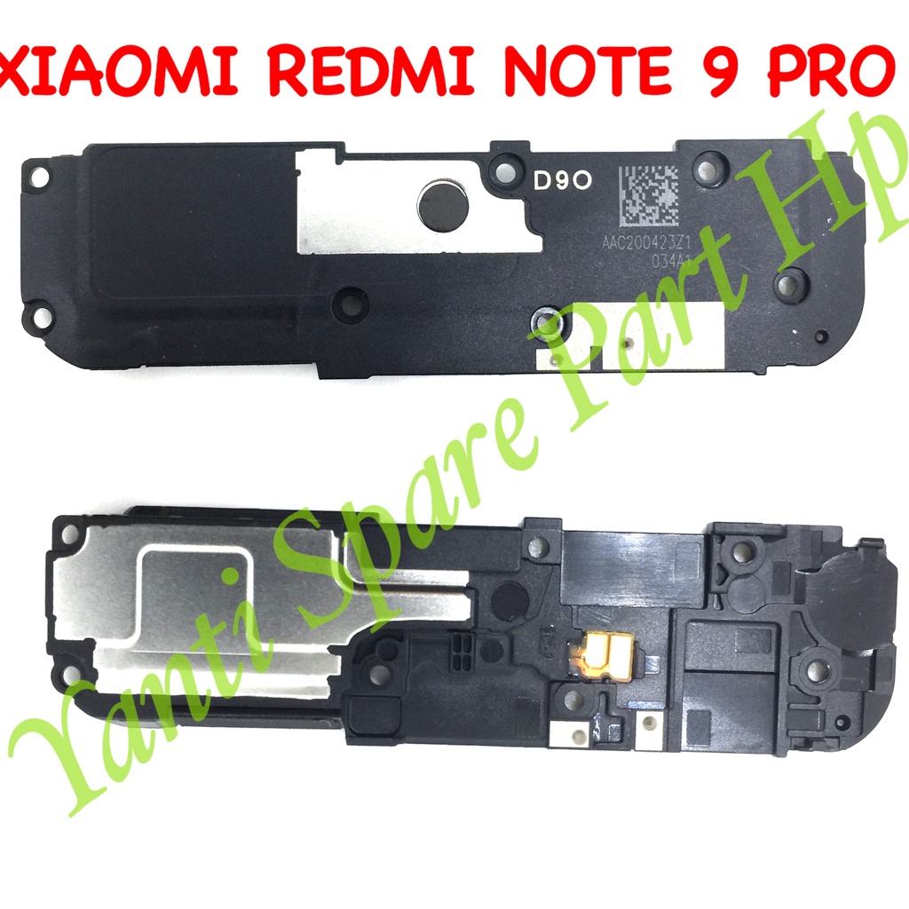 Buzzer Loudspeaker Xiaomi Redmi Note 9 Pro Fullset Original Terlaris New