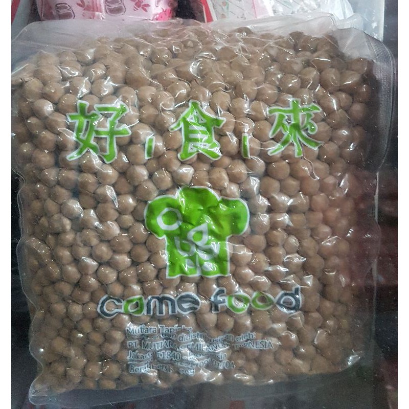 

COME FOOD Tapioca Pearls 3kg / Mutiara Black Boba Bubble Topping Minuman Tapioka Pearls Hitam