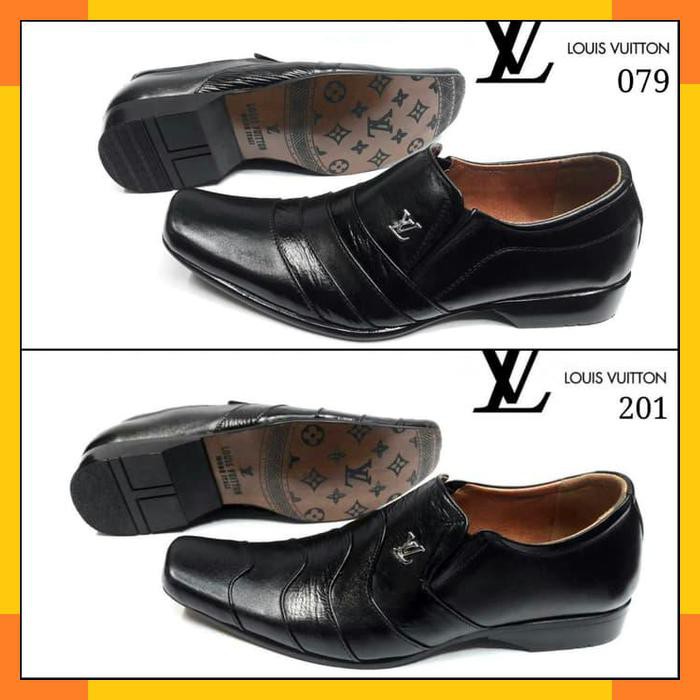  SEPATU  PANTOFEL  LV LOUIS  VUITTON  KULIT FORMAL KERJA PRIA  