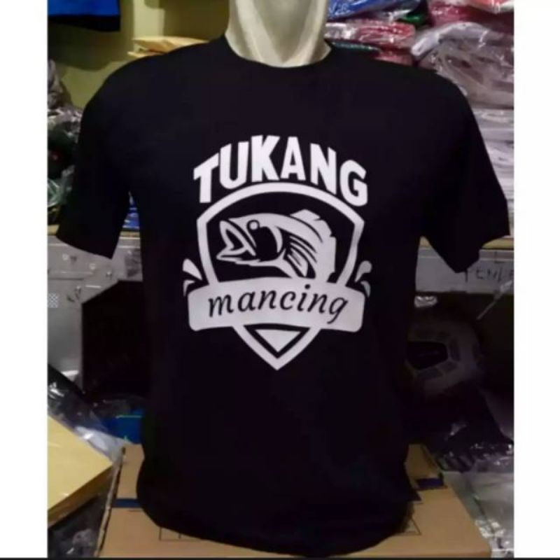 Kaos Tukang Pancing | Logo tukang pancing | Kaos logo ikan pancing