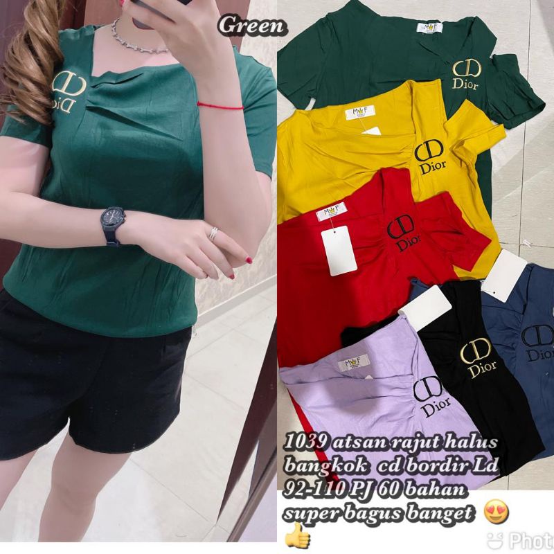 kaos rajut import bkk cristian dior