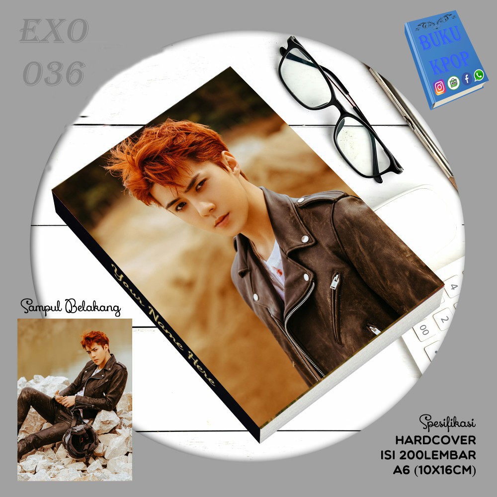

BUKU TULIS/NOTEBOOK EXO TEMPO SEHUN