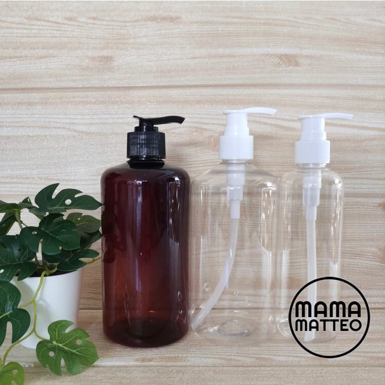 BOTOL PUMP KOSONG / botol baru bening / Rumah Tangga Estetik Sanitiser Refill 500ml