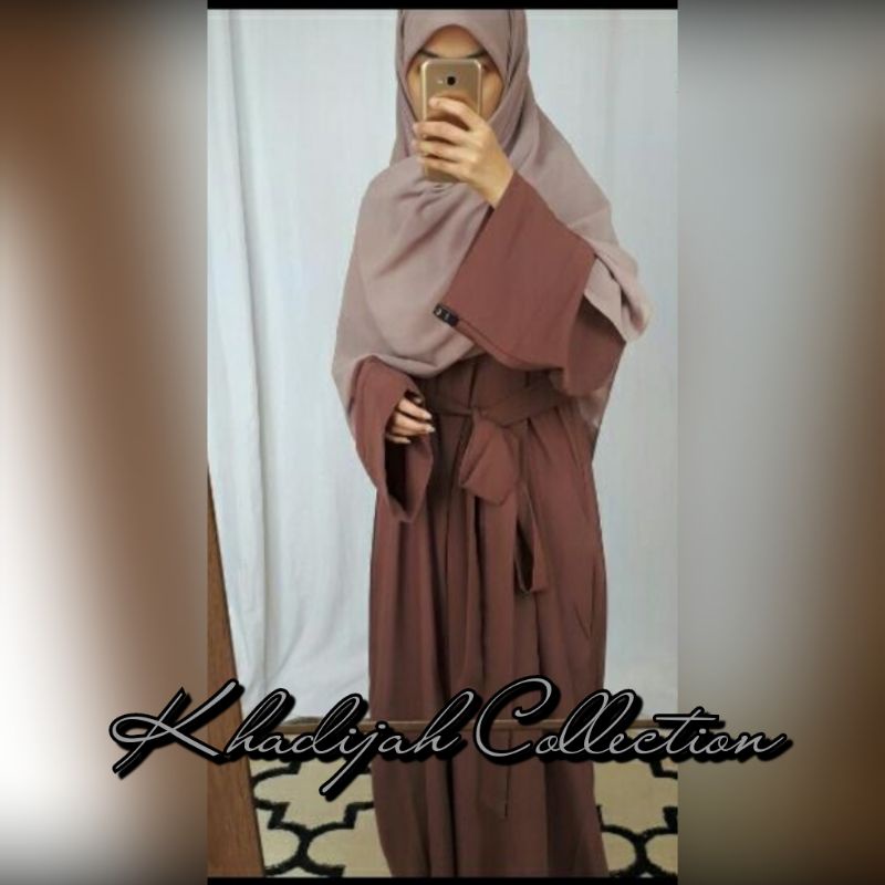 SPESIAL ABAYA KOMBINASI KIMONO WARNA BY KHADIJAH COLLECTION
