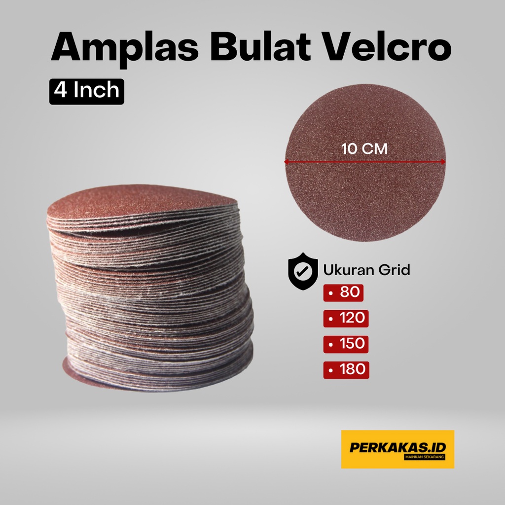 Amplas Bulat Susun 4 Inch Grid Lengkap OWNER