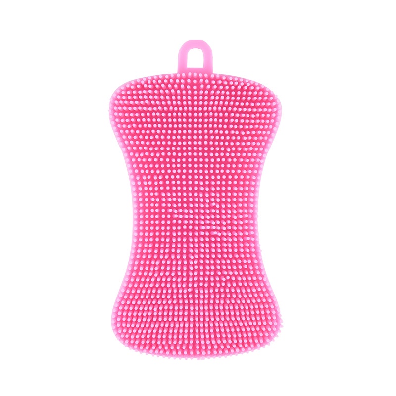 Silicone Dish Washing Sponge Scrubber Kitchen Cleaning Antibacterial Tool