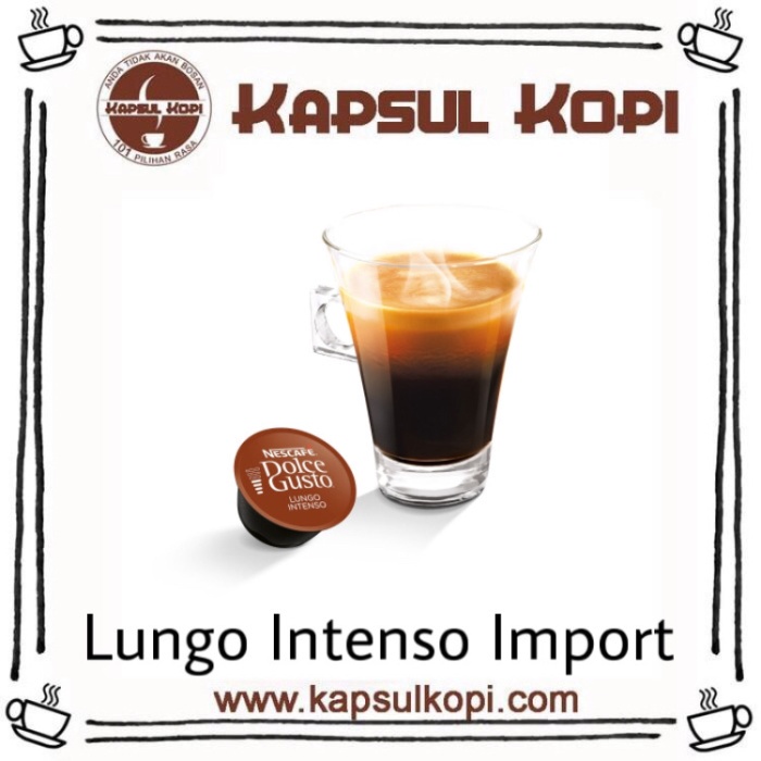 

Kopi - Lungo Intenso Import Paket 8 Kapsul Tanpa Box Nescafe Dolce Gusto