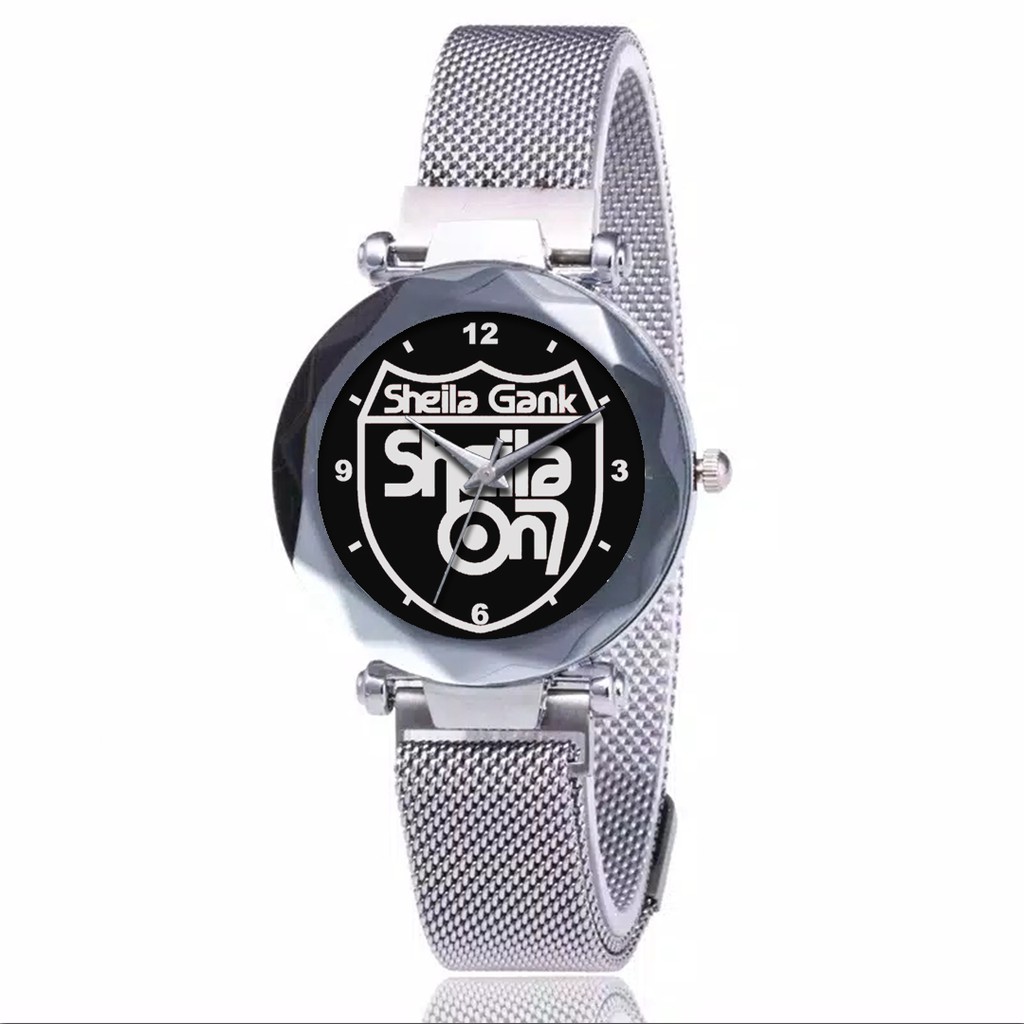 Jam Tangan Wanita Custom - SHEILA ON 7 MOTIF 2 Free Box &amp; Batre Cadangan