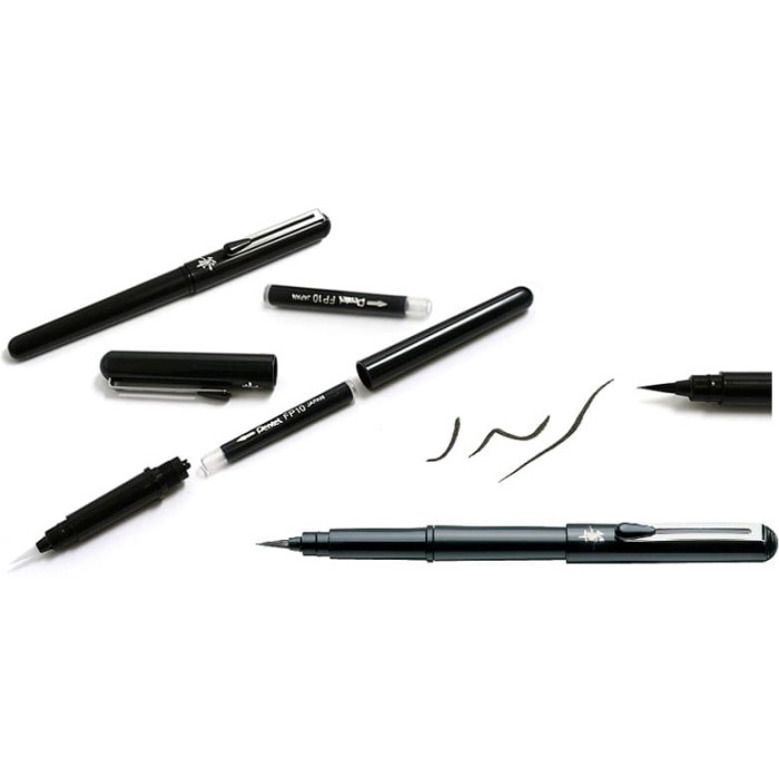 

kaligrafi-perlengkapan- id 20770 brush pen : pentel pocket brush pen + 2 refill cartridges