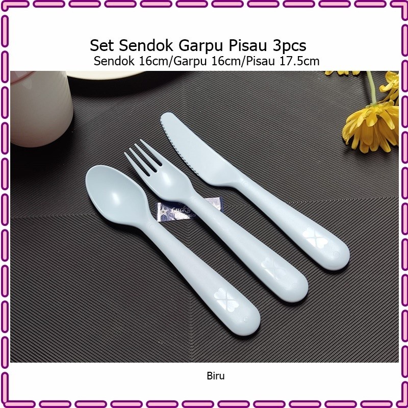 Barangunik2021-Sendok Garpu Pisau Makan Anak KALAS / Set Alat Makan Anak Aman - 1 pcs