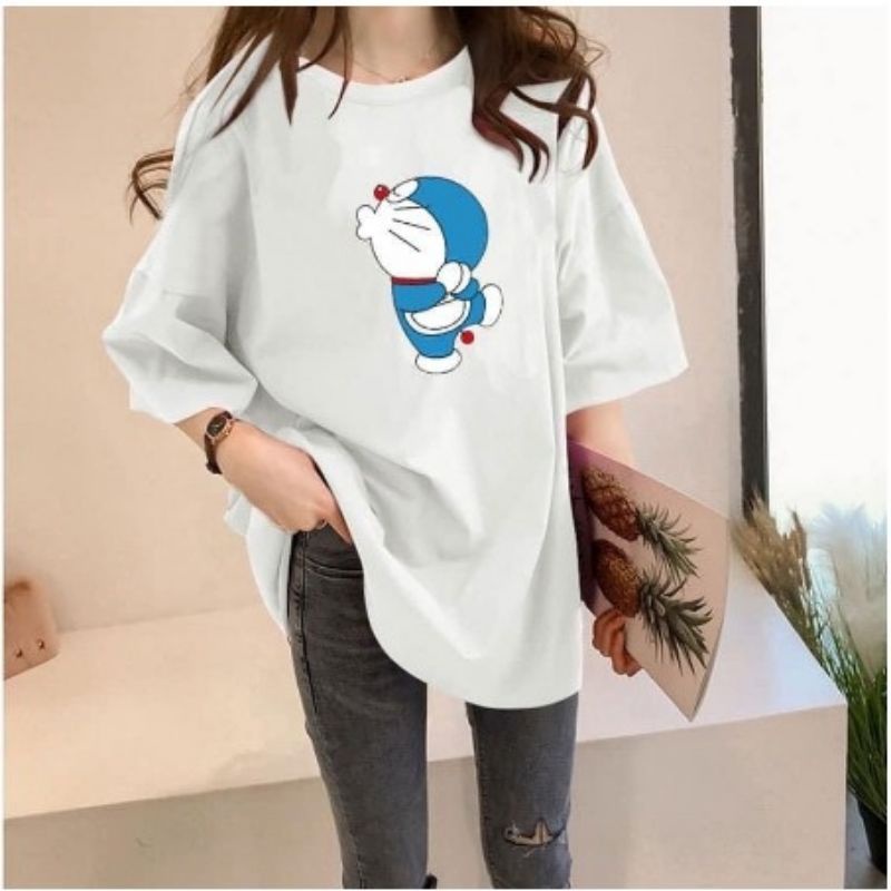 T-SHIRT/TUMBLR TEE KAOS DORAEMON BIG UNISEX OVERSIZE