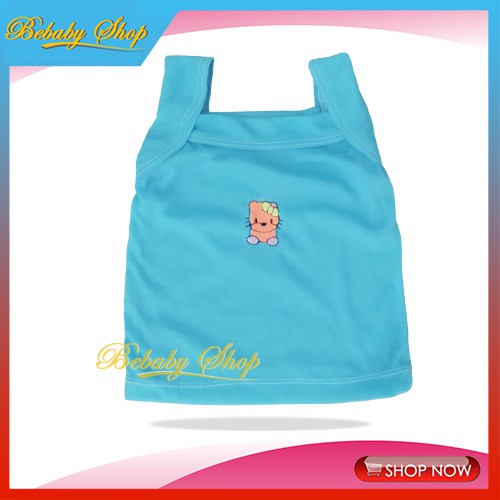 3pcs Tanktop Bayi Ana Smile Singlet Baby Girl Kamisol Kaos Tanpa Lengan Allsize 0-6 Bulan